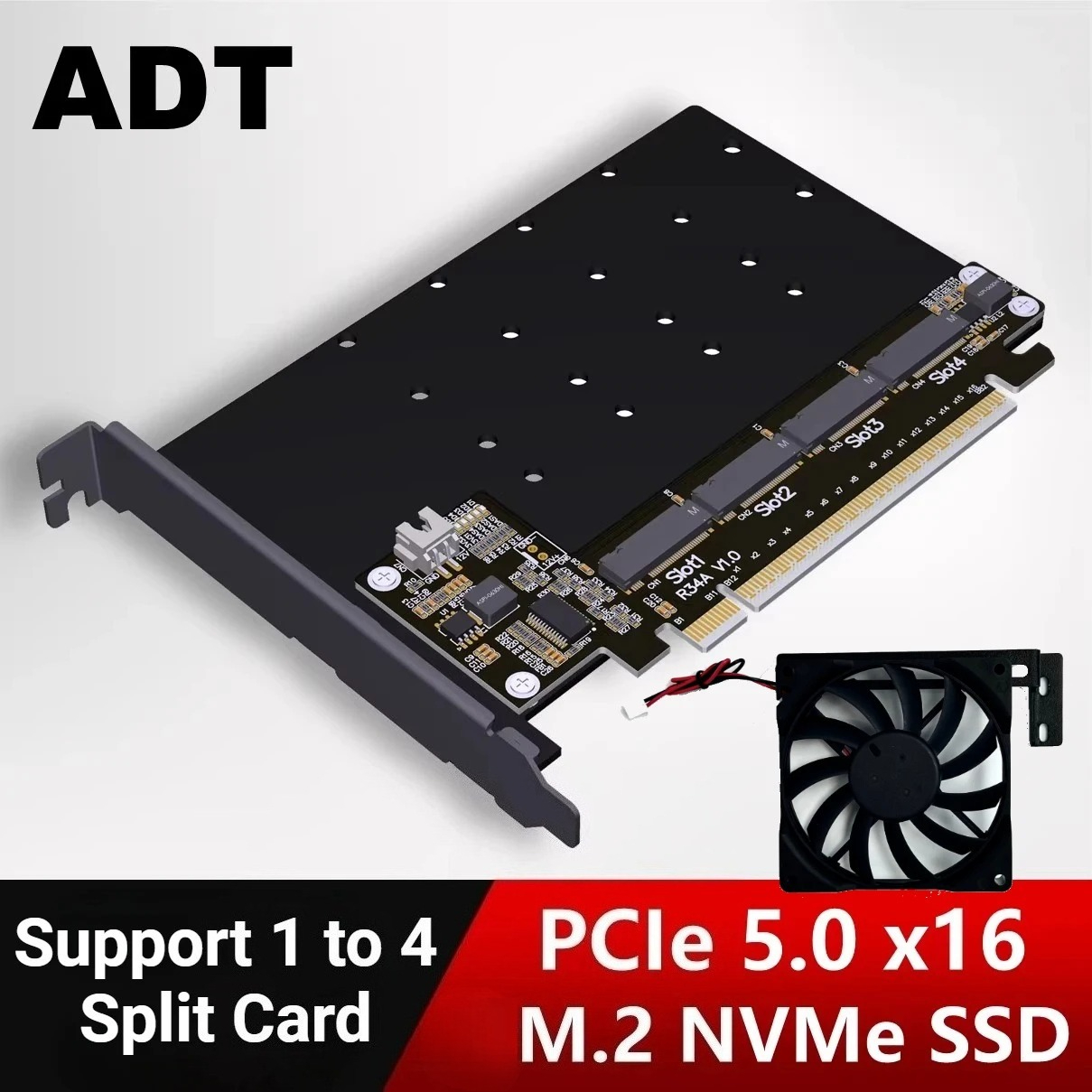 Nvme Ssd - PCI-E 5.0 X16 4 Portlu M.2