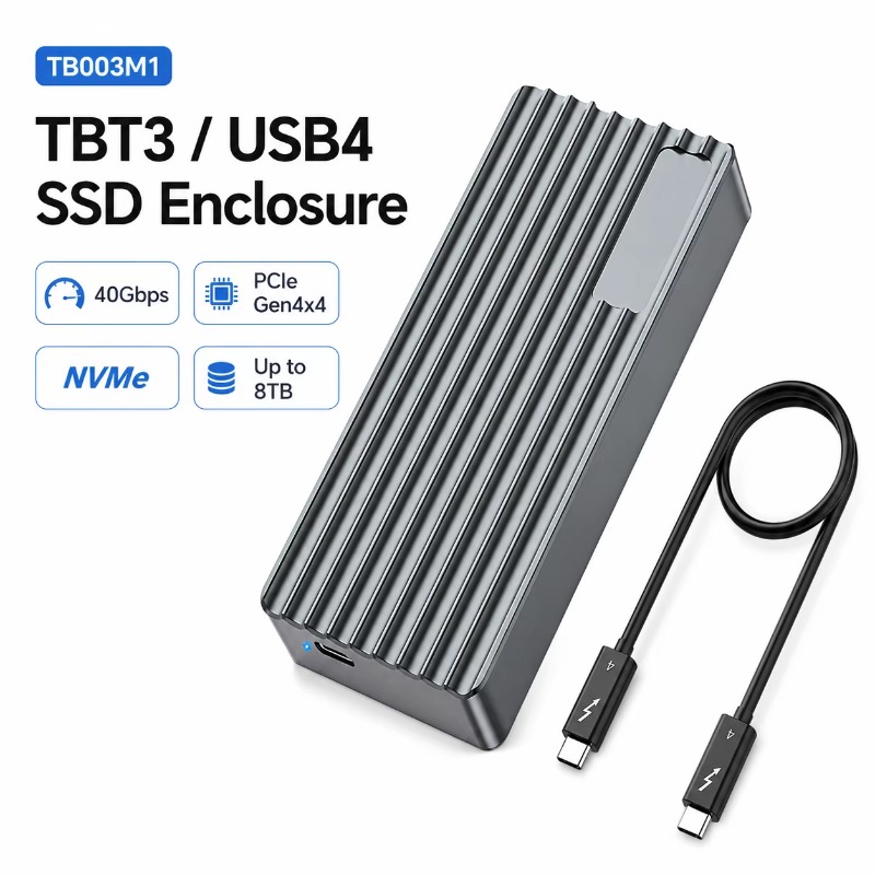 M.2 Ssd - TBT3/USB4 M.2 NVMe SSD Kutusu 40Gbps
